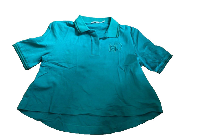 Moncler womans green polo shirt size small