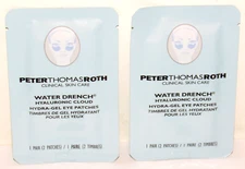 2 Peter Thomas Roth Water Drench Hydra-Gel Eye Mask Patches Set Hyaluronic Cloud