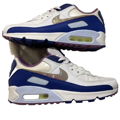 NIKE AIR MAX 90 SE  EASTER  WHITE-MULTI COLOR SZ 7 M 8.5 W CT3623-100 NO BOX