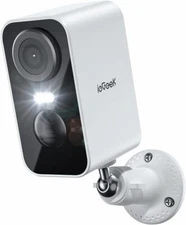 ieGeek Outdoor Wireless Battery Security Camera with Spotlight & Siren CCTV Cam
