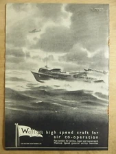 5/1942 PUB WALTON YACHTS HIGH SPEED CRAFT SPEEDBOAT ORIGINAL AD