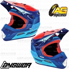 Answer Racing 2021 Helmet AR1 Swish Youth Kids Pro Blue Astana Answer Red MX