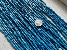 5 Strands Blue Branch Coral 10-18mm Beads 16 Inch Jewelry Making Lot
