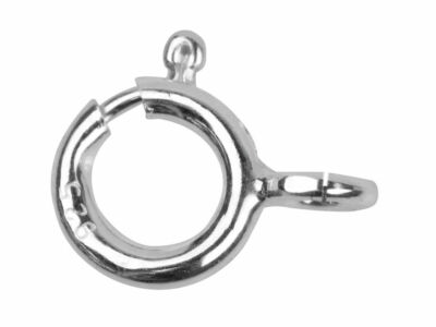10 x Sterling Silber 925 8 mm Schraubring Verschluss offen - einfache Passform - sicherer Verschluss