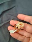 Hypoallergenic Gold Plated Stainless Steel Fashion Ring Crystal Cubic Zirconia 7 — photo 4