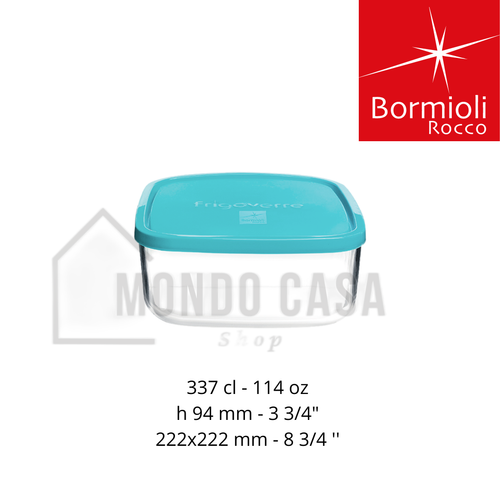 FRIGOVERRE BORMIOLI IN VETRO QUADRE VARIE MISURE CONTENITORE CONSERVE - Foto 5 di 5