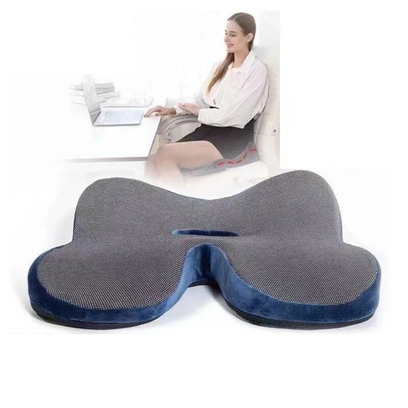 Memory Foam Back Support Cushion Wedge Seat Chair Posture Lumbar  Orthopaedic