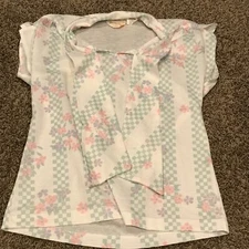 Vtg Knitmakers Womens Size 10 Polyester Sleeveless Blouse A40