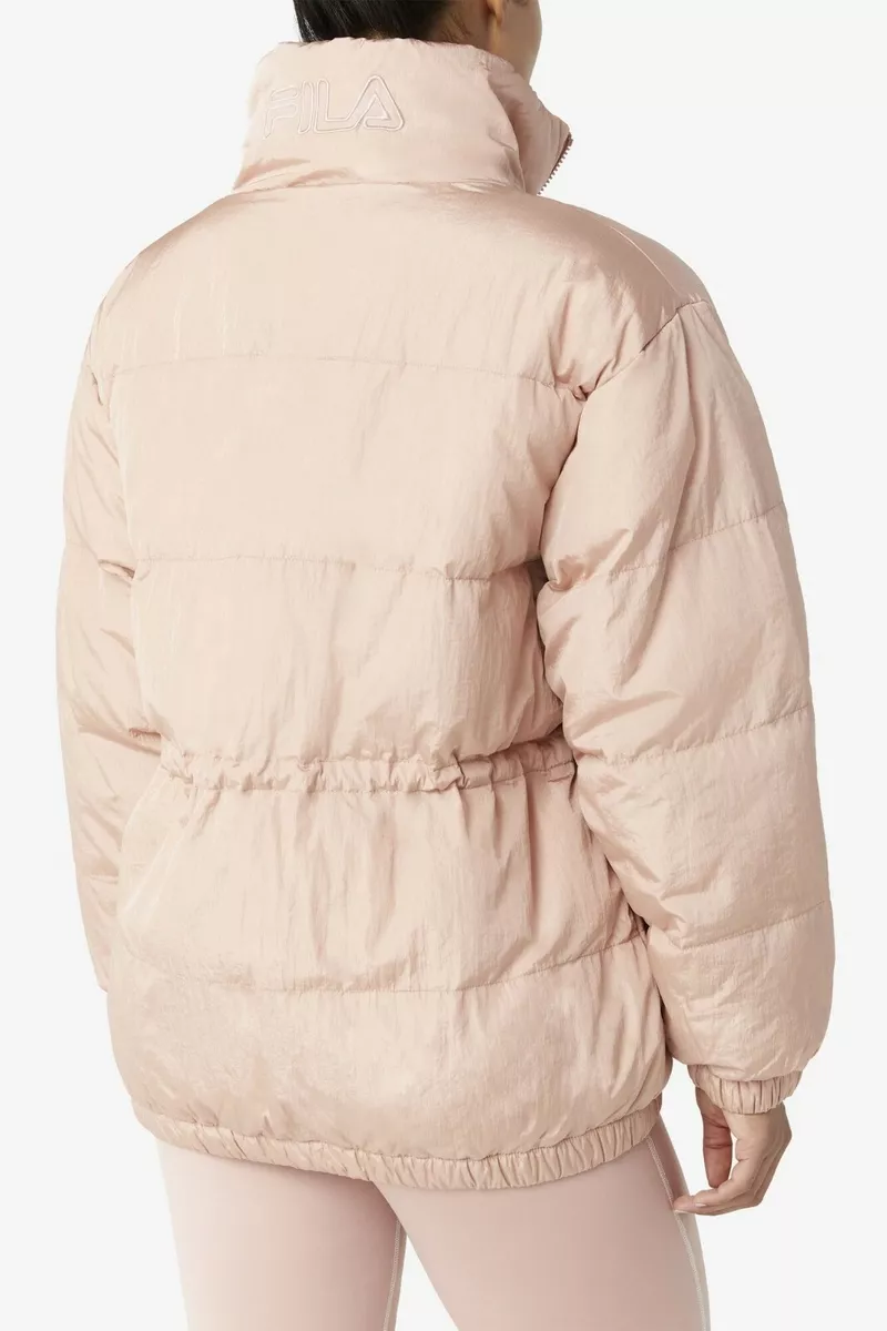 Fila pink puffer sale jacket