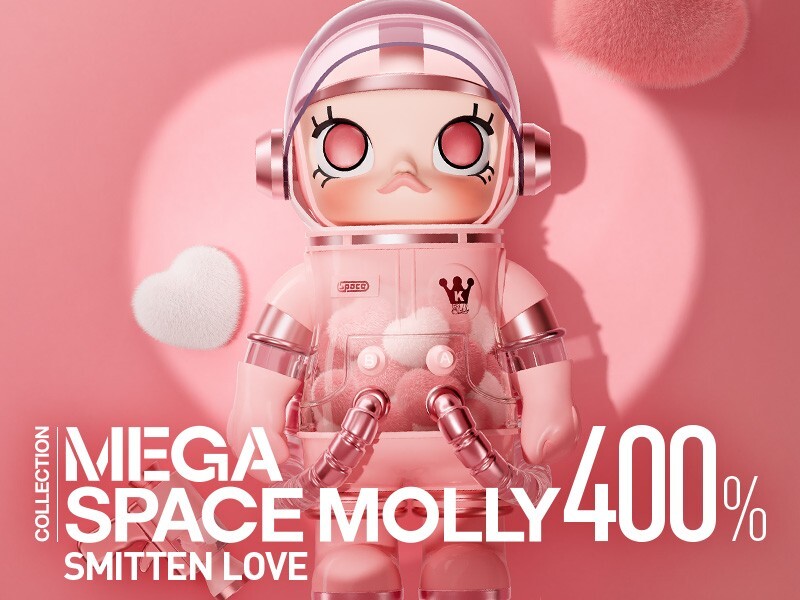 POP MART MEGA SPACE MOLLY 400% SMITTEN LOVE Japan New | eBay