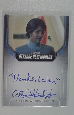 Star Trek: Strange New Worlds Season 2: Allison Wilson-Forbes: Inscription: Auto