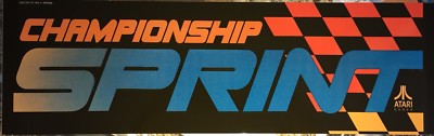 Championship Sprint Arcade Marquee 23.5'' x 7.2''