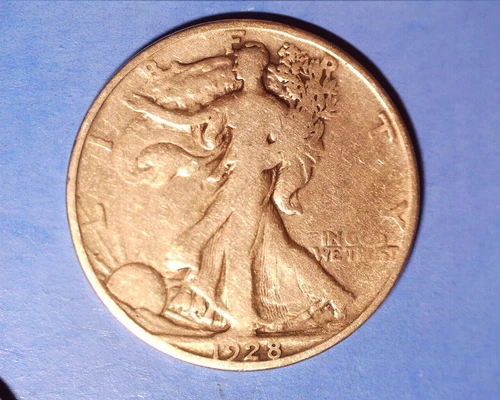 1928-S WALKING LIBERTY "SILVER" HALF DOLLAR   VG/F - 511-3