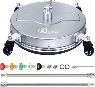#ad 18#x27;#x27; Pressure Washer Surface Cleaner with 4 Wheels Stainless Steel Housing 1 4 $159.99