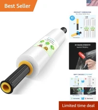 Stretch Wrap Roll 15 Inch Clear Plastic Pallet Packaging Moving Shipping