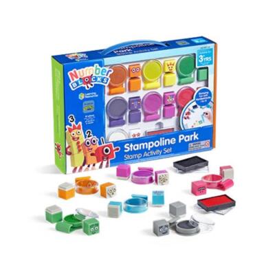 Learning Resources Zahlenblöcke Stampoline Park Stempel Aktivitätsset