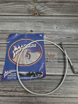 MAGNUM 36442SW SINGLE DISC 42 180 DEGREE CHROMITE FRONT BRAKE LINE KIT FOR...