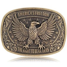 Belt Buckle for Men Western American Eagle Belt Buckle American Flag Texas