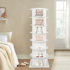 7 -Tiers Rotating Shoe Rack Storage Shelves 360 Degree Rotating Shoe Tower Rack
