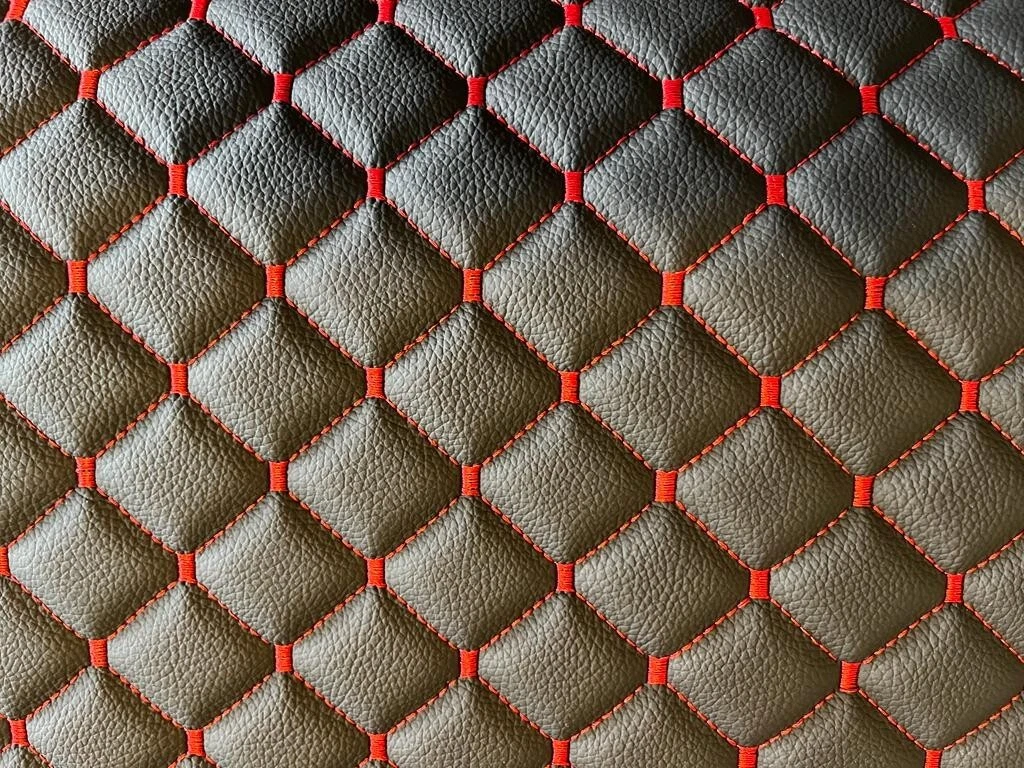 Black Louis Vuitton vinyl fabric for car interior