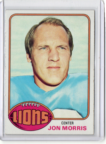 Jon Morris Code JON MORRIS 1976 TOPPS CARD #344 LIONS EX / NM A38 | eBay