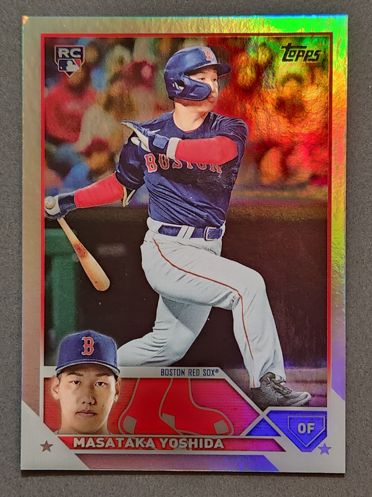 2023 Topps Baseball Series 2 #471 Masataka Yoshida Rookie Rainbow Foil Parallel