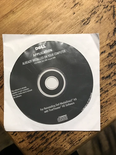 New Dell MediaDirect 4.0 With TrueTheater HD Software CD Disc