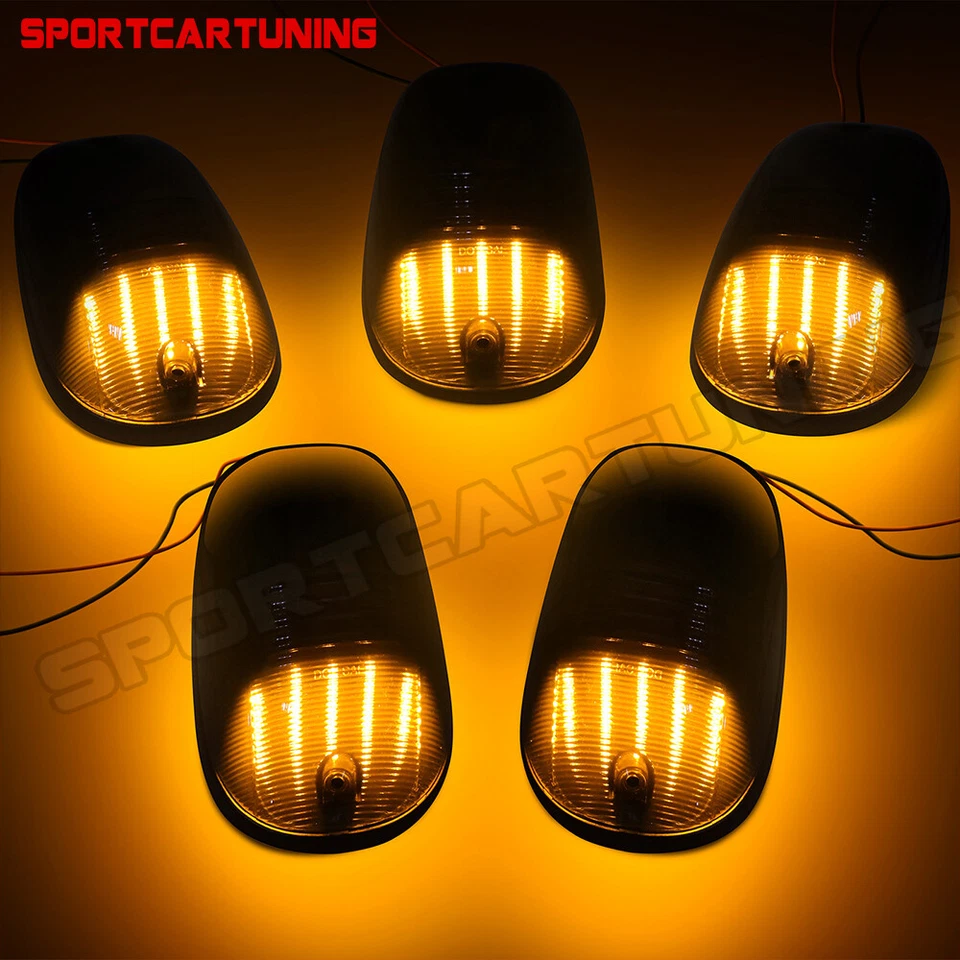5xSmoked Rooftop Cab Running Marker Light LED 3000K for Dodge RAM 1500 2500 3500 - Image 2 of 4