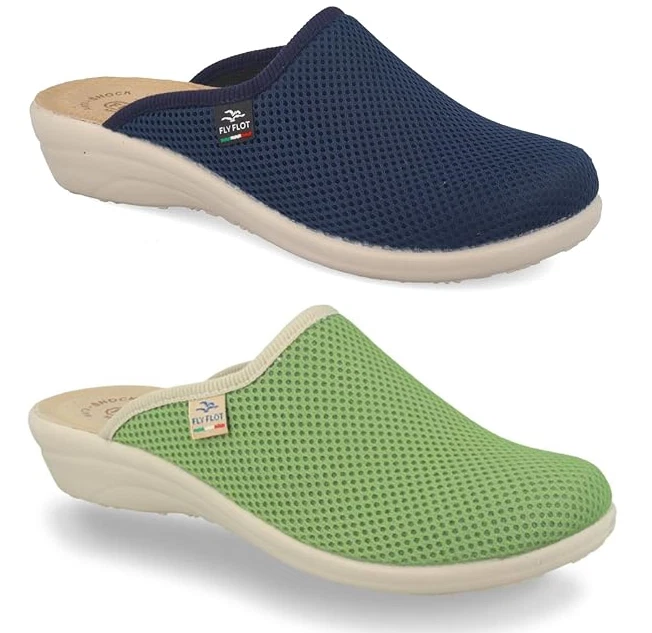 Fly Flot 863553 Pantofole Donna – Microfibra Stretch, Suola In PU E Plantare Estraibile, Chiusura Velcro