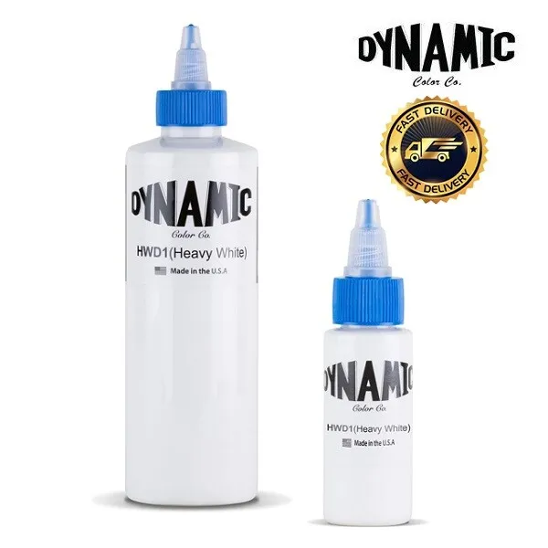Dynamic HEAVY White Tattoo Ink - 1oz or 8oz original bottle - UK