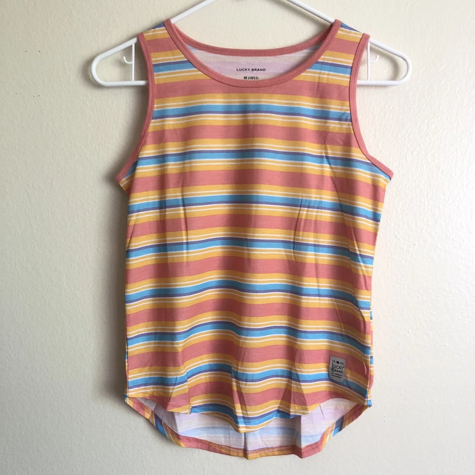 Lucky Brand Girls Sz M 10/12 2 Pieces Lounge Set Pajama Pants & Tank Top NWT - Image 2 of 4