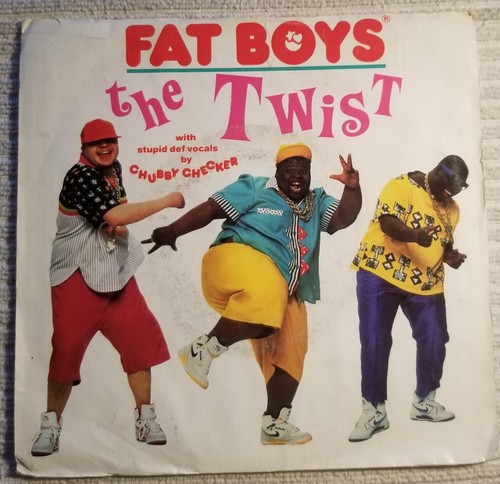 Fat Boys w/ Chubby Checker "The Twist (Yo Twist)/ The Twist (Buffapella)" VG+/VG - Afbeelding 1 van 4