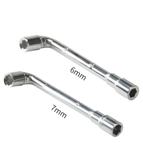 6mm 7mm L-Shaped Spanner Wrench Tool for Fixed MK8 E3d 3D Printer Brass Nozzle - 第 1/7 張圖片