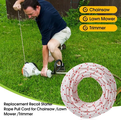 Replacement Recoil Starter Rope Pull Cord for Husqvarna STIHL Craftsman Chainsaw - Picture 3 of 5
