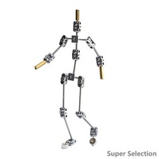 Stop Motion Armature Kit, Metal Skeleton With Joints For Clay Puppet, 16cm