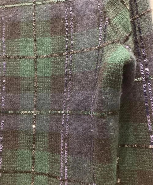 Cárdigan a cuadros de cachemir Foto 3 de 4