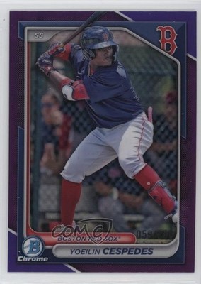 2024 Bowman Draft Chrome Purple Refractor 59/250 Yoeilin Cespedes #BDC-106 pe8