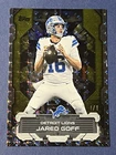 Jared Goff 2026 Topps Flagship Football Touchdown Machines Foilfractor 1/1