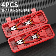 4pcs Snap Ring Pliers Set Heavy Duty 7 Internal External Circlip Pliers 4pcs Snap Ring Pliers Set Heavy Duty 7 Internal External Circlip Pliers