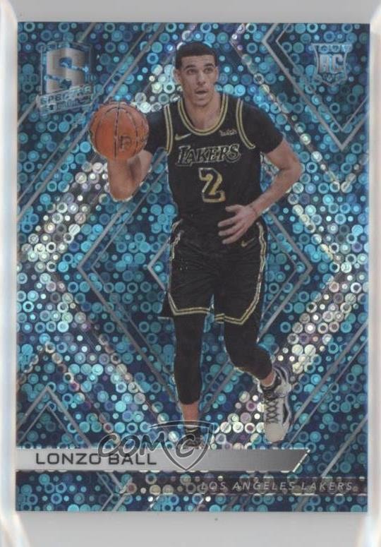 2017-18 Panini Spectra Neon Blue Prizm 42/99 Lonzo Ball #19 Rookie RC 11n4