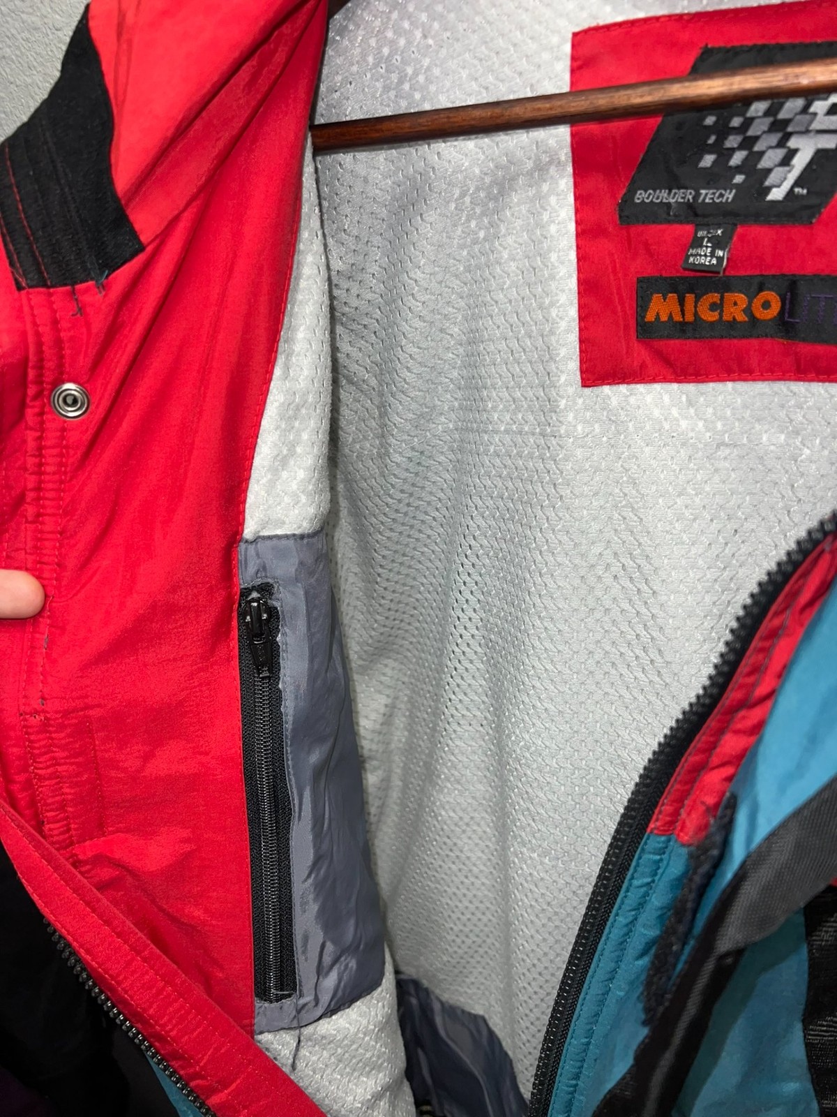 Boulder Tech Microlite Colorblock Ski Jacket Red … - image 10