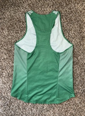 Nike Digital Elite Running Track Singlet Size Small Green 835880