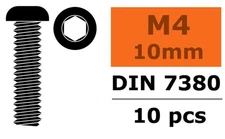 GForce - 4x10mm 10pcs Steel Round Neck Head Screws