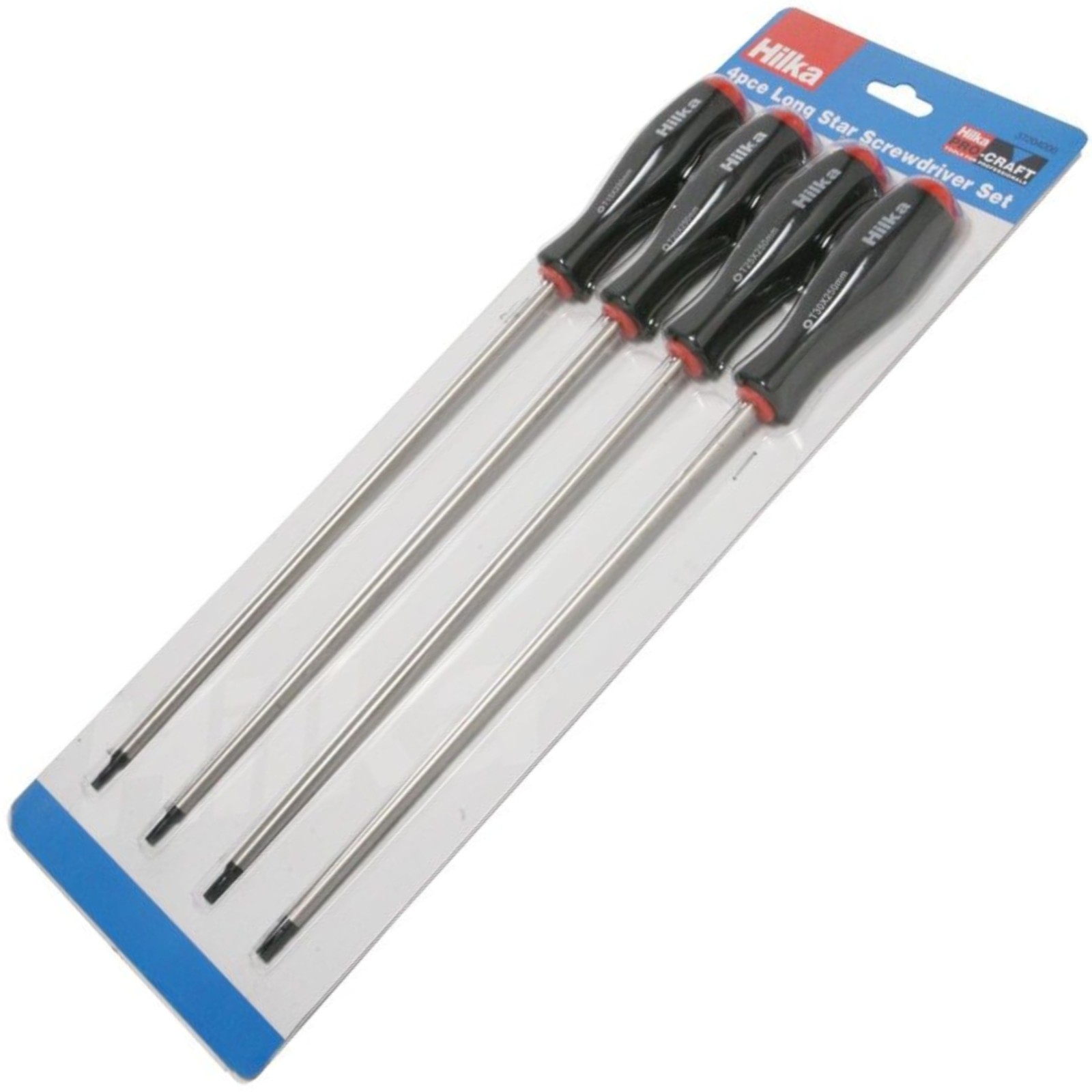 Hilka Torx Star Screwdriver Set Extra Long Reach T15 T20 T25 T30 TORX Drivers