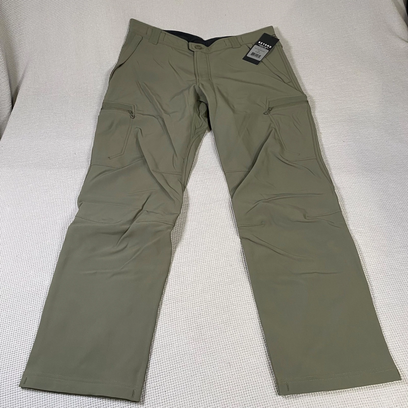 Beyond Clothing Mens Testa Pant Softshell K5 L5 Fleece Lined RUSTIC GREEN 36R