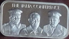 1973 Silver Creation The Yalta Conference 1 oz .999 Fine Silver Art Bar, SN 234