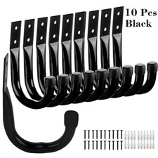 10Pcs Heavy Duty Garage Storage Hooks Wall Mount for Tools Cables