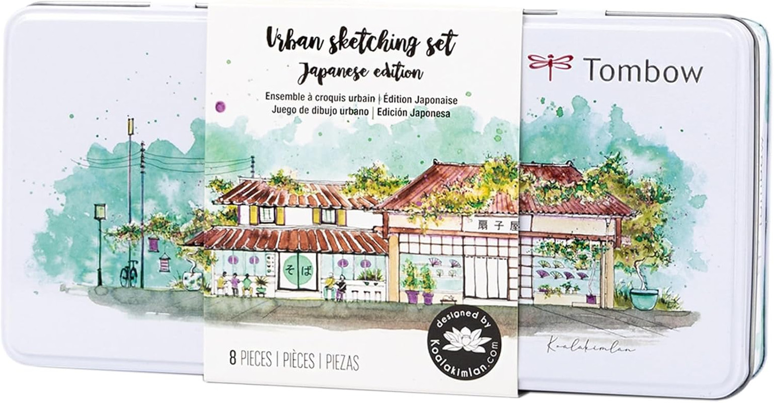 56305 Urban Sketching Set, 8-Piece Art Set with Dual Brush P