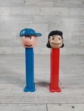 Vintage 1966 Peanuts Pez Dispensers Charlie Brown  Lucy Footed