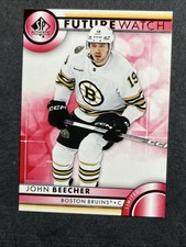 23-24 UD SP Authentic Hockey Red Limited Future Watch 152 John Beecher